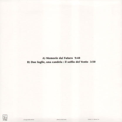 Mono – Memorie Dal Futuro (10", White, Vinyl Films, 2006) Back Cover
