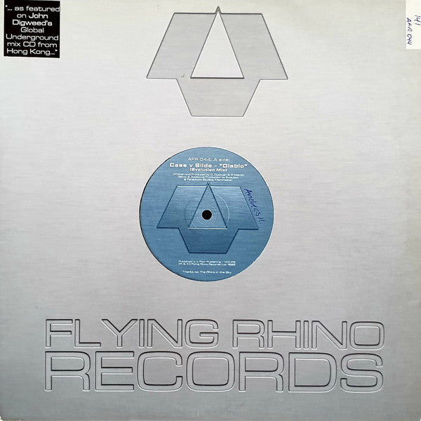 Cass v Slide – Diablo (12", Flying Rhino Records, 1999) Front Cover