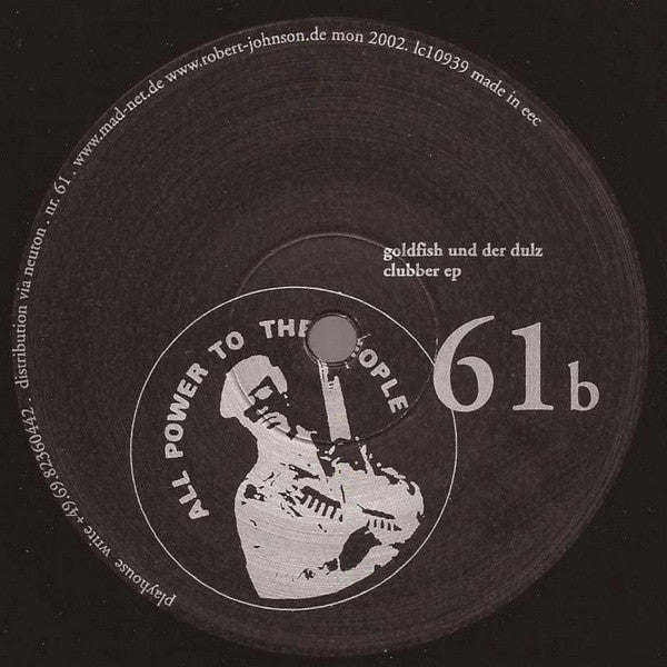 Goldfish Und Der Dulz – Clubber (12", Playhouse, 2002) Back Cover