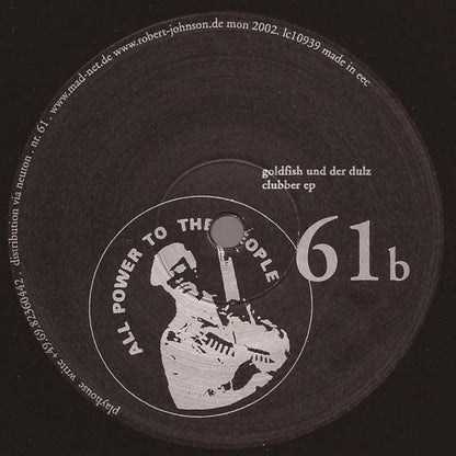 Goldfish Und Der Dulz – Clubber (12", Playhouse, 2002) Back Cover