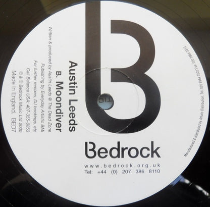 Austin Leeds – Force 51 (12", Bedrock Records, 2000) Back Cover