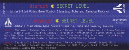 Disrupt – Secret Level (Jahtari-fied Video Game Music: Classics, Dubs And Gameboy Reworks) (Cassette, Jahtari, 2026) Back Cover