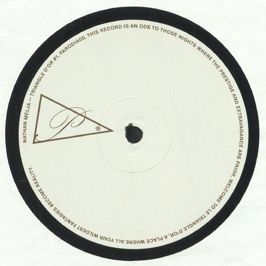 Nathan Melja - Triangle d'or #1 (12")