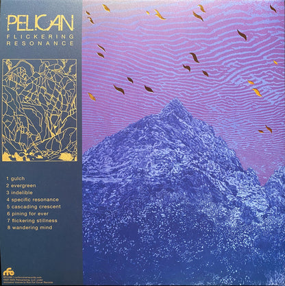 Pelican – Flickering Resonance (LP+LP, Orange, Run For Cover Records, 2025) Back Cover