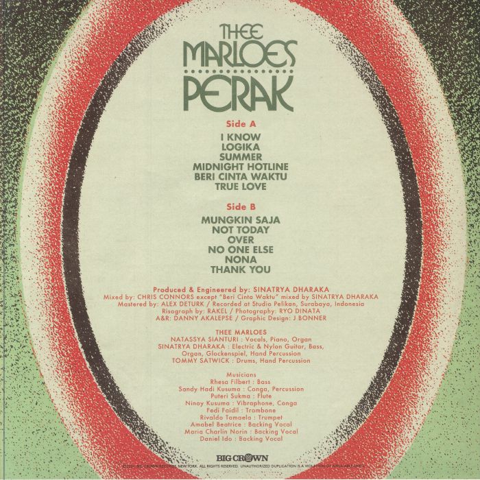 Thee Marloes - Perak (LP)