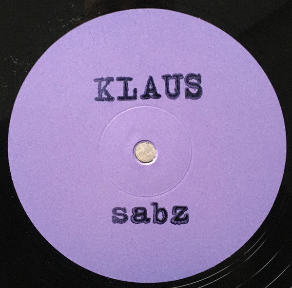 Klaus – Sabz / Qua (12", Tanum, 2021) Front Cover