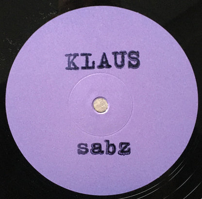 Klaus – Sabz / Qua (12", Tanum, 2021) Front Cover