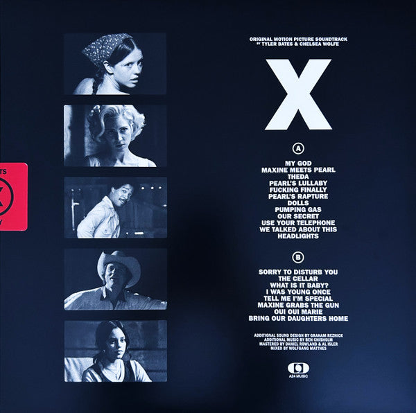 Tyler Bates Chelsea Wolfe – X (LP, A24 Music, 2022) Back Cover