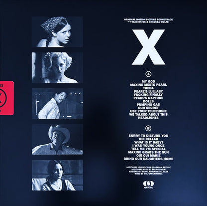 Tyler Bates Chelsea Wolfe – X (LP, A24 Music, 2022) Back Cover