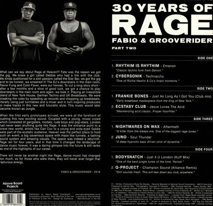 Fabio & Grooverider - 30 Years Of Rage (Part Two) (2x12") (White)