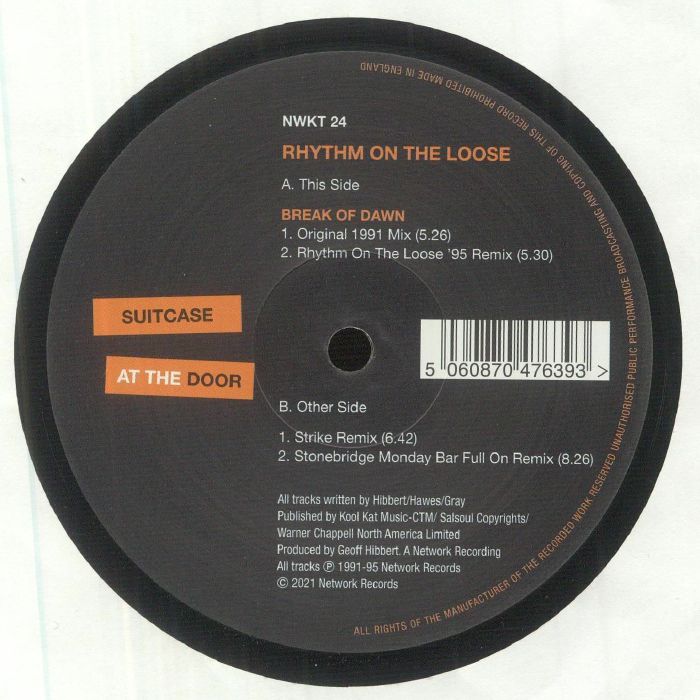 Rhythm On The Loose - Break Of Dawn  (12")