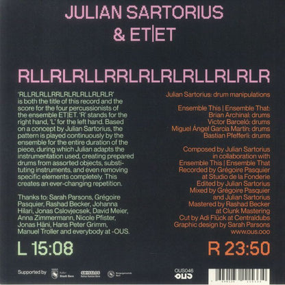 Julian Sartorius & ET|ET - Rllrlrllrrlrlrlrllrlrlr (LP)