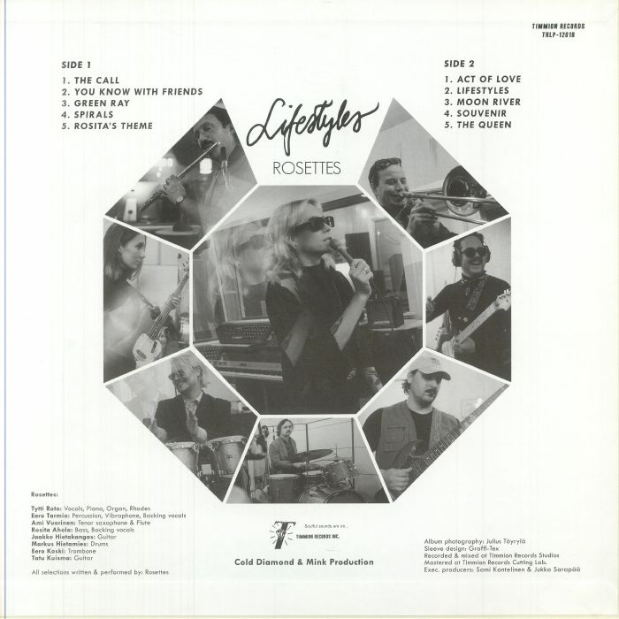Rosettes – Lifestyles (LP, Transparent Orange, Timmion Records, 2025) Back Cover