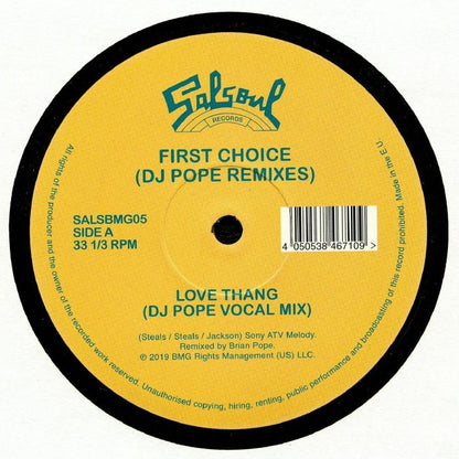 First Choice - Love Thang (DJ Pope Remixes) (12")