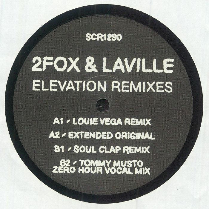 2fox Laville – Elevation (Remixes) (12", Soul Clap Records, 2025) Front Cover