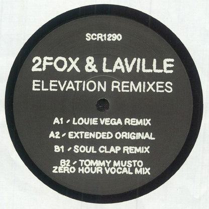 2fox Laville – Elevation (Remixes) (12", Soul Clap Records, 2025) Front Cover