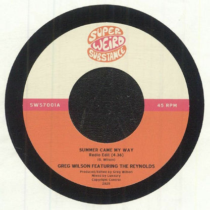 Greg Wilson Featuring The Reynolds - Summer Came My Way (7")