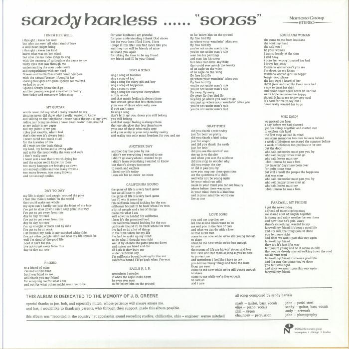 Sandy Harless - Songs (LP)