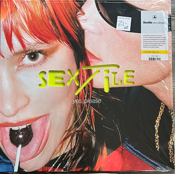 Sextile – Yes, Please. (LP, Yellow, Sacred Bones Records, 2025) Front Cover