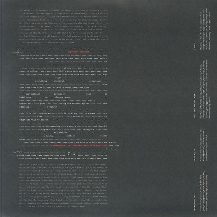 Multicast Dynamics - Soundtrack For Something That Does Not Exist (2xLP)