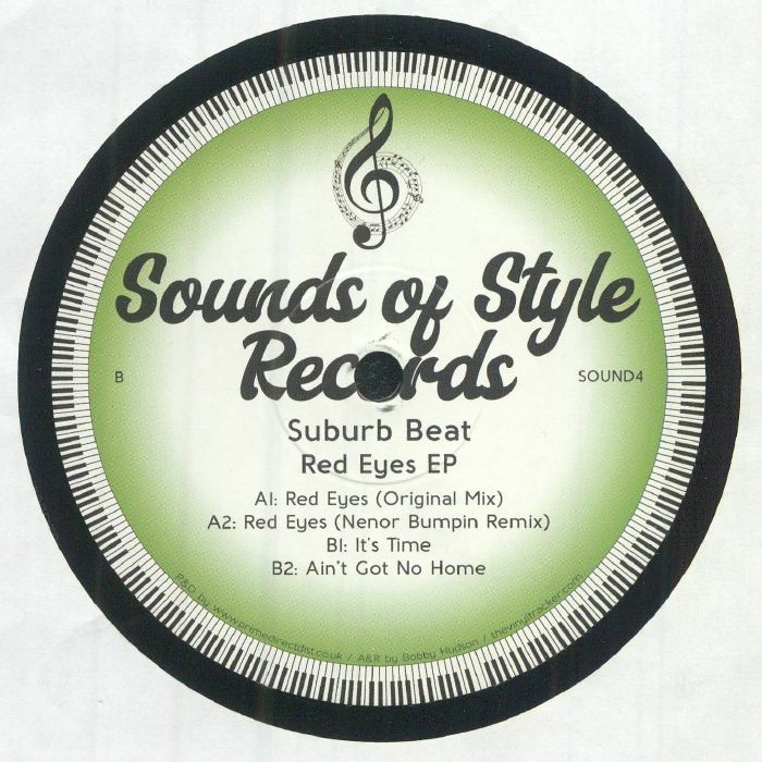 Suburb Beat – Red Eyes EP (12", Sounds of Style Records, 2025) Back Cover