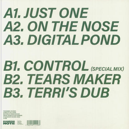 Froid Dub – Tears Maker Chant (LP, Ransom Note, 2025) Back Cover