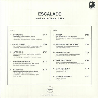 Teddy Lasry – Escalade (LP, Vinymatic RECORDS, 2025) Back Cover