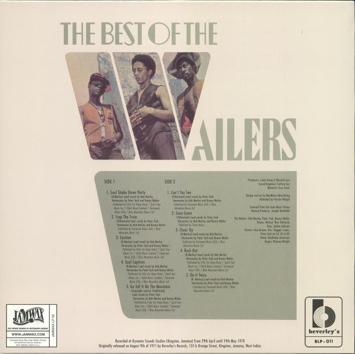 Bob Marley & The Wailers - The Best Of The Wailers (LP)