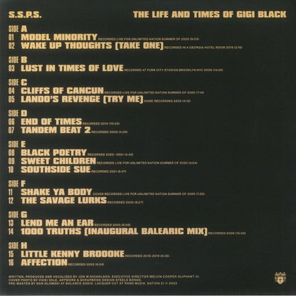 S.S.P.S. - The Life And Times Of Gigi Black  (4xLP)
