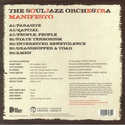 The Souljazz Orchestra - Manifesto (LP) (Orange)