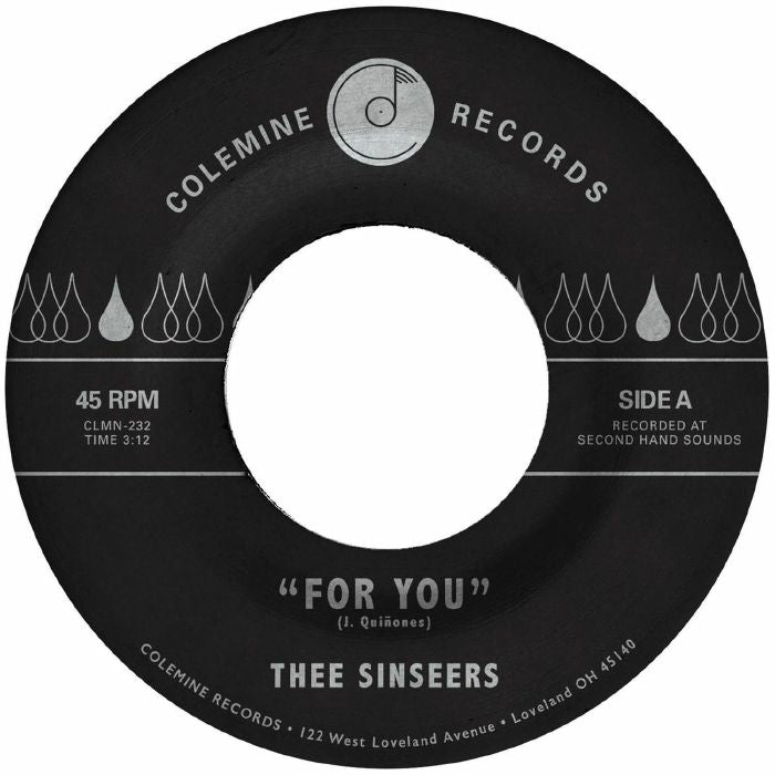 Thee Sinseers - For You (7")