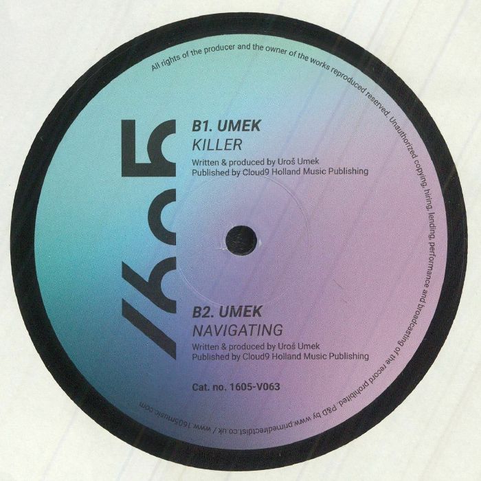 Umek – 1605-V063 (12", 1605 Music Therapy, 2022) Back Cover