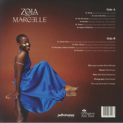 Zola Marcelle – Home (LP, Jazz Re:freshed, 2025) Back Cover