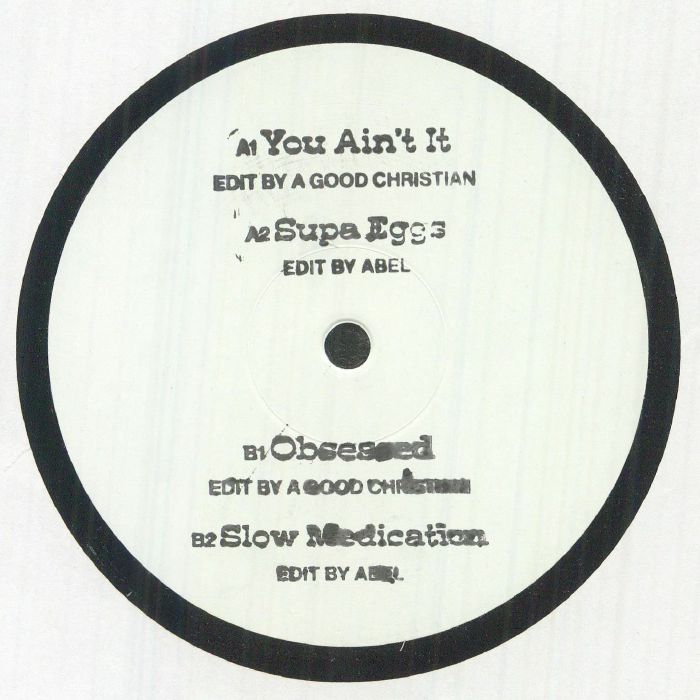 A Good Christian / Abel – 4 Track EP (12", hand-stamped, Surfing In Kansas, 2026) Front Cover
