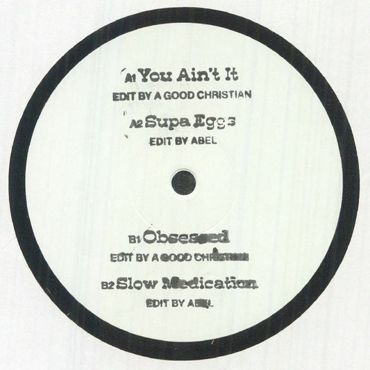 A Good Christian / Abel – 4 Track EP (12", hand-stamped, Surfing In Kansas, 2026) Front Cover