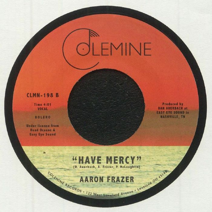 Aaron Frazer – Over You / Have Mercy (7", Orange, Colemine Records, 2021) Back Cover