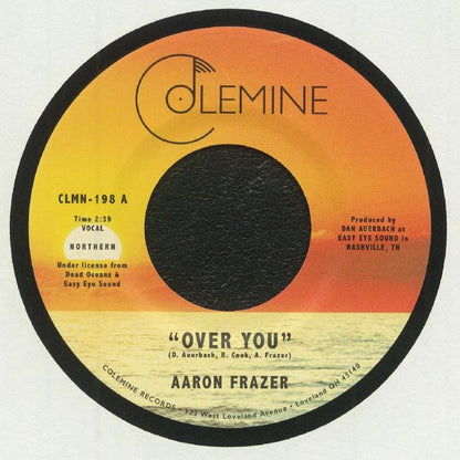 Aaron Frazer – Over You / Have Mercy (7", Orange, Colemine Records, 2021) Front Cover
