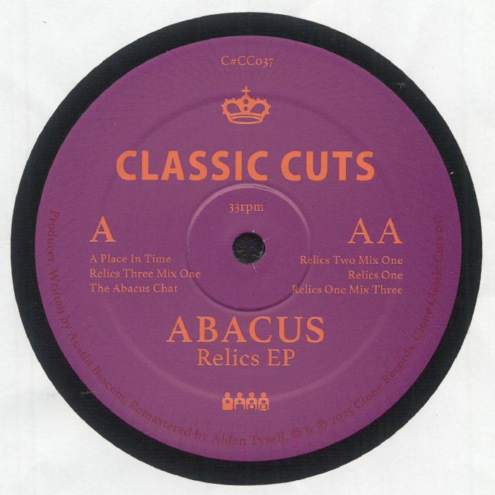 Abacus – Relics EP (12", Clone Classic Cuts, 2026) Front Cover
