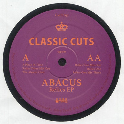 Abacus – Relics EP (12", Clone Classic Cuts, 2026) Front Cover
