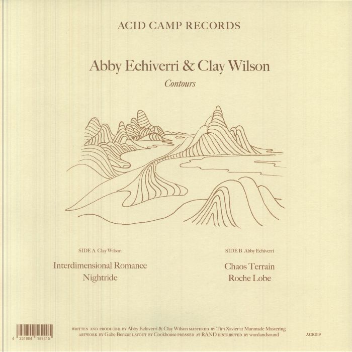 Abby Echiverri Clay Wilson – Contours (12", Acid Camp Records, 2026) Back Cover
