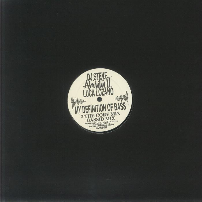 Ability II , Luca Lozano , DJ Steve – My Definition Of Bass (12", Klasse Wrecks, 2025) back cover