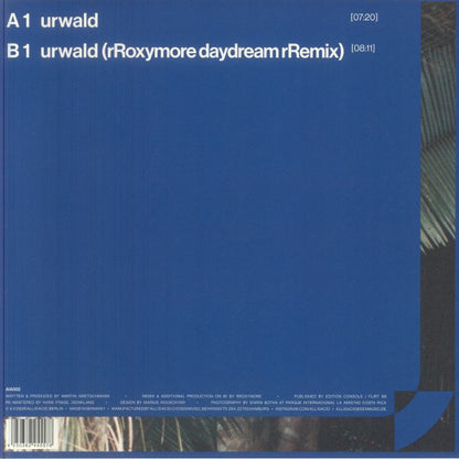 Acid Pauli – Urwald (12", All Is Acid, 2026) Back Cover