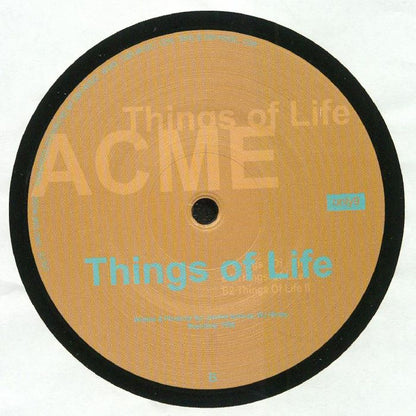 ACME – Things Of Life (12", Only One Music, 2018) Back Cover