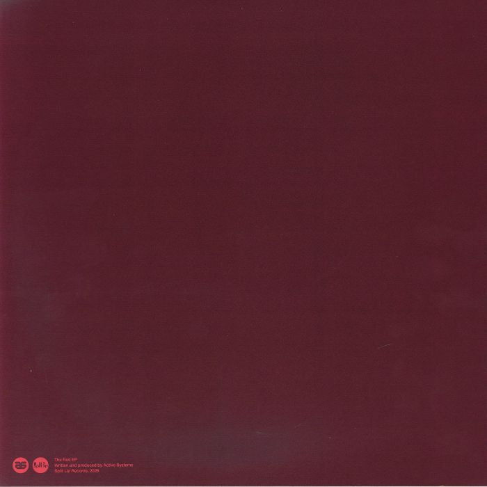 Active Systems – The Red EP (12", Split Lip Records, 2026) Back Cover