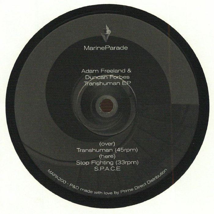 Adam Freeland & Duncan Forbes – Transhuman (12", Marine Parade, 2026) Front Cover