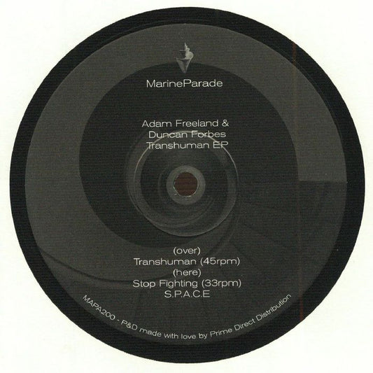 Adam Freeland & Duncan Forbes – Transhuman (12", Marine Parade, 2026) Front Cover