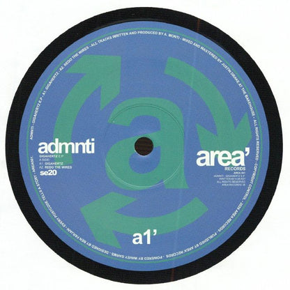 ADMNTi – GigaHertZ EP (12", Area Records, 2026) Front Cover