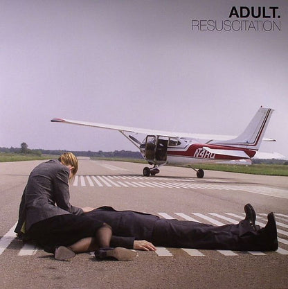 ADULT. – Resuscitation (2xLP, Black & Red Marble, Ghostly International, 2022) Front Cover