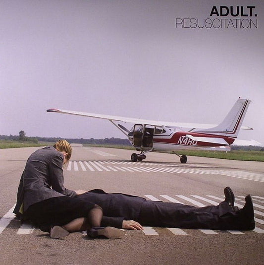 ADULT. – Resuscitation (2xLP, Black & Red Marble, Ghostly International, 2022) Front Cover