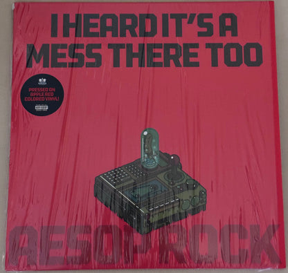 Aesop Rock – I Heard It's A Mess There Too (LP, Apple Red, Rhymesayers Entertainment, 2025) Front Cover